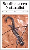 SOUTHEASTERN NATURALIST雜志封面